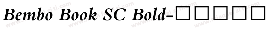Bembo Book SC Bold字体转换